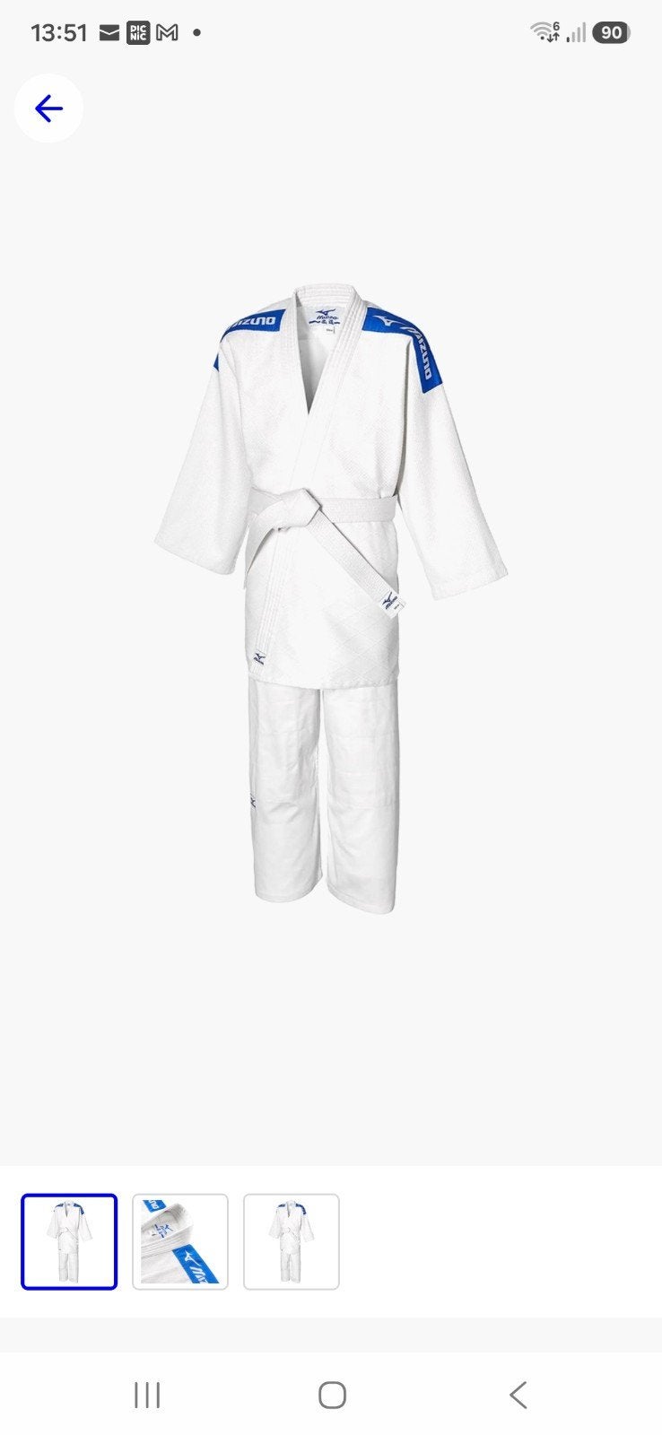 Judopak, Mizuno, lengte 200, Ophalen, Maat XL, Judo, Zo goed als nieuw