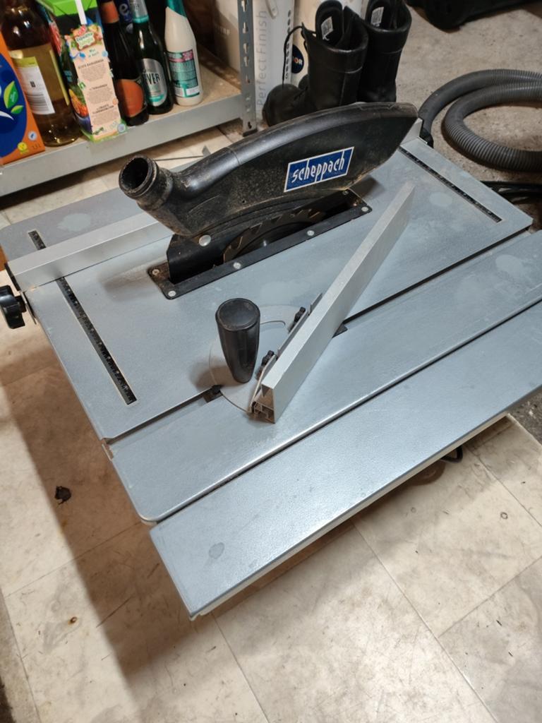 Scheppach HS80 Tafelzaag 1200W, Ophalen, Gebruikt, Cirkelzaag, Scheppach