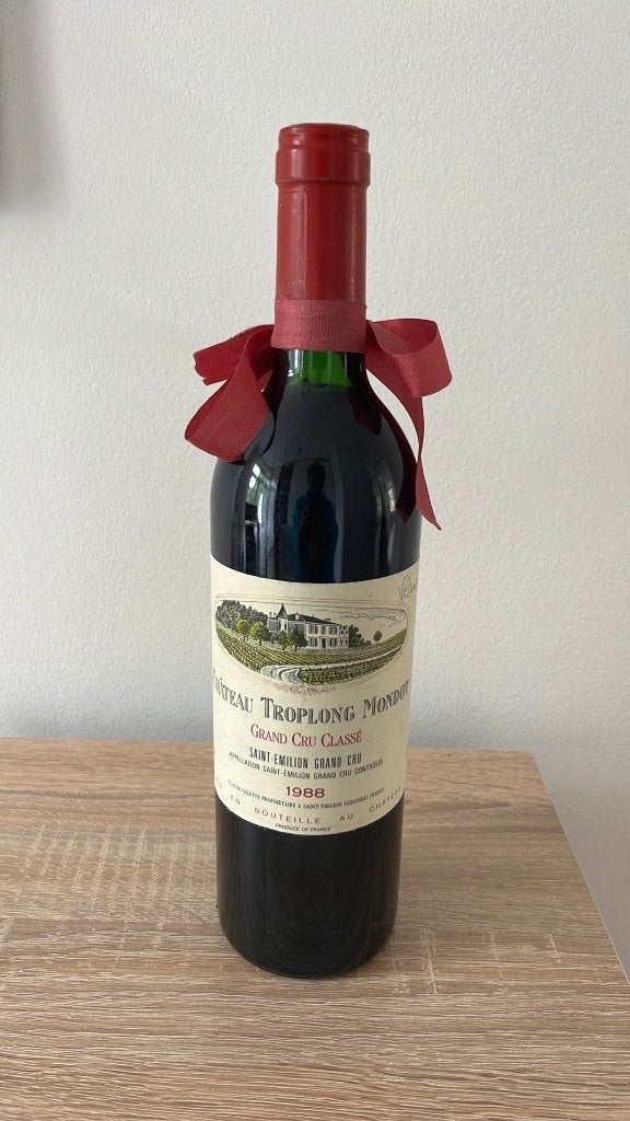 Chateau Troplong Mondot Grand Cru Classé 1988, Frankrijk, Nieuw, Ophalen of Verzenden, Rode wijn