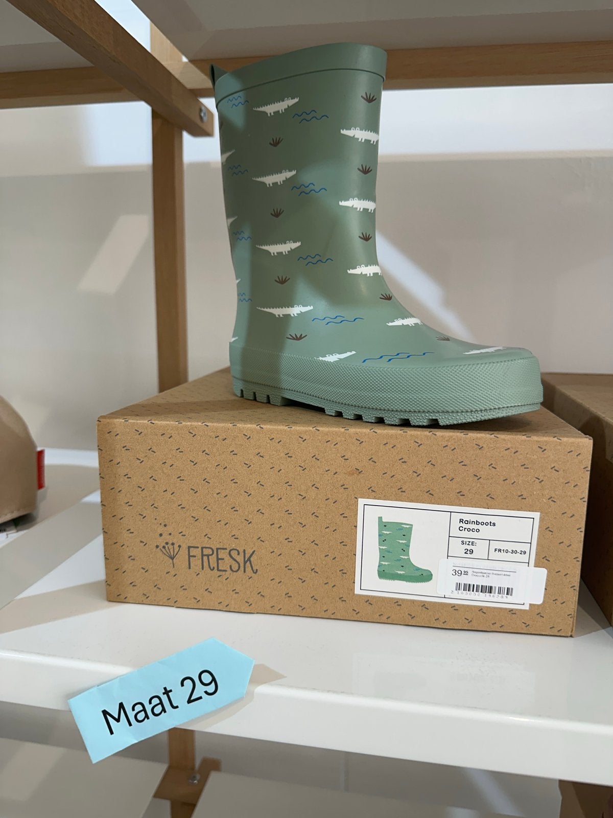 Fresk regenlaarzen natuurrubber maat 29 - Crocodile, Ophalen of Verzenden, Nieuw, Jongen of Meisje, Laarzen