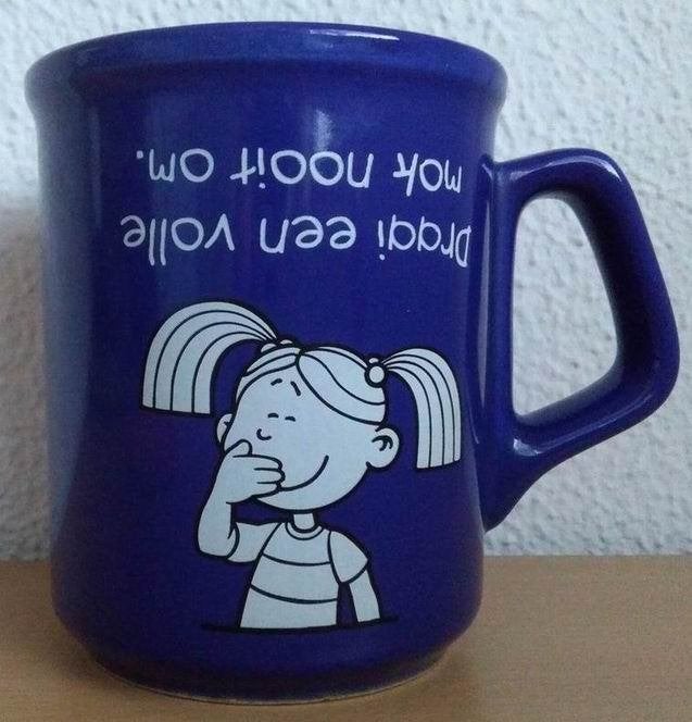 Mok (Blue Band) - 1999, Gebruikt, Overige stijlen, Aardewerk, Mok