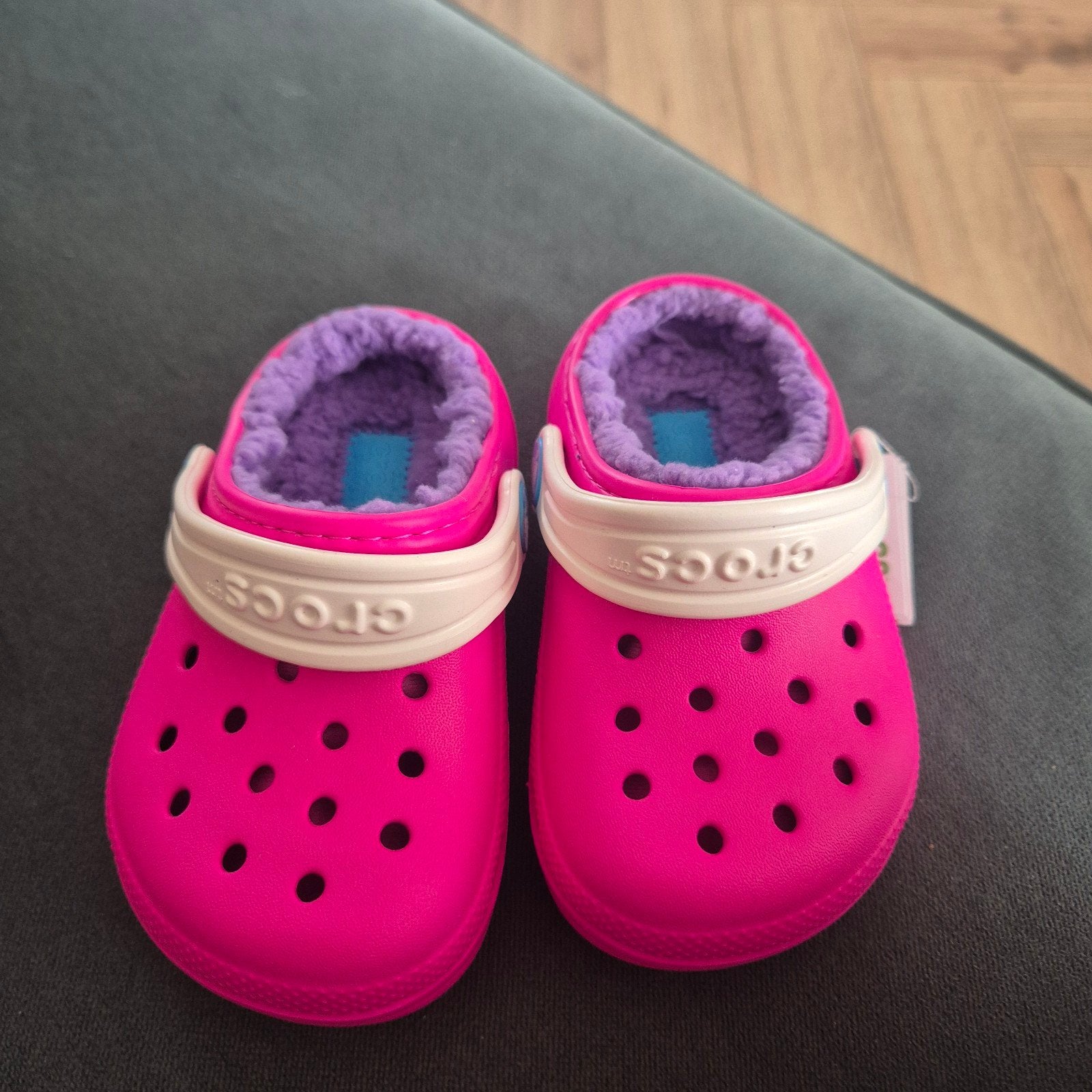 Nieuwe Crocs Classic Lined Clog T - Roze (Maat 22-23), Schoentjes, Crocs, Jongetje of Meisje, Nieuw
