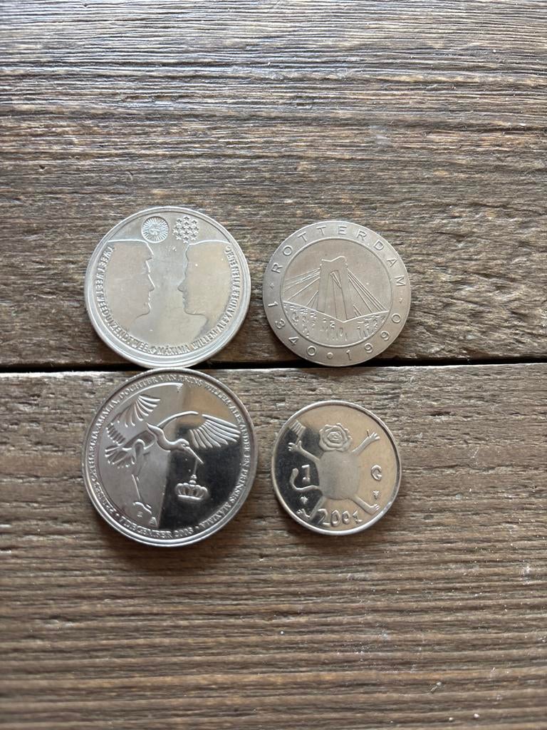 Diverse Nederlandse herdenkingsmunten, Postzegels en Munten, Setje, Overige landen, Geboorte of Huwelijk, Overige waardes