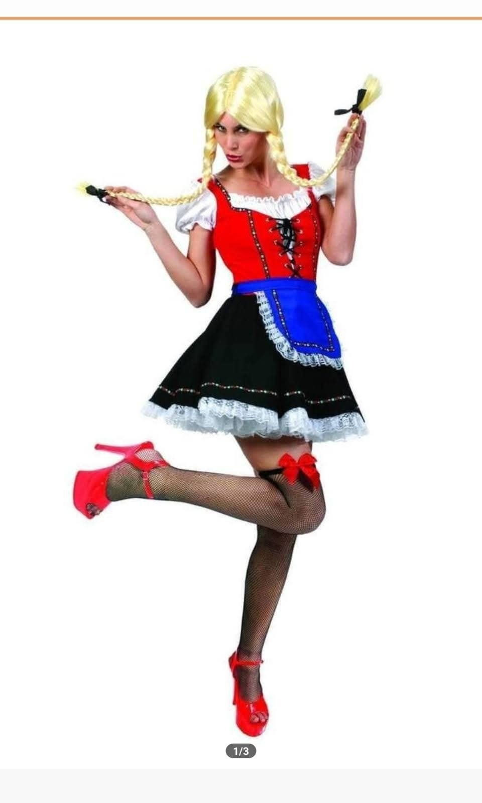 Oktoberfest Tirool Bier Feest jurkje Maat 44/46 Z.g, Ophalen of Verzenden, Carnaval, Kleding