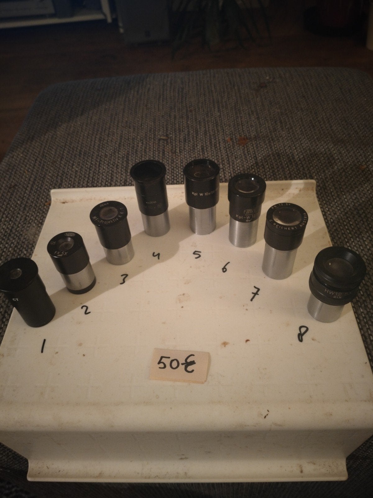 microscoop onderdelen, objectieven, oculairs, revolver etc., Ophalen of Verzenden, Gebruikt, Minder dan 400x, Onderdelen of Toebehoren