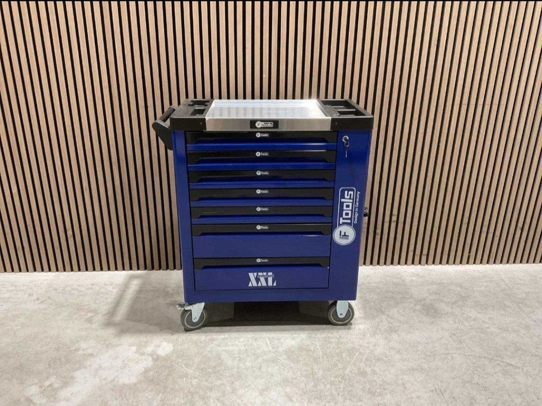 Gereedschapswagen met uitgebreide set handgereedschap, Ophalen, Onbekend, Duitsland, Nieuw, F Tools
