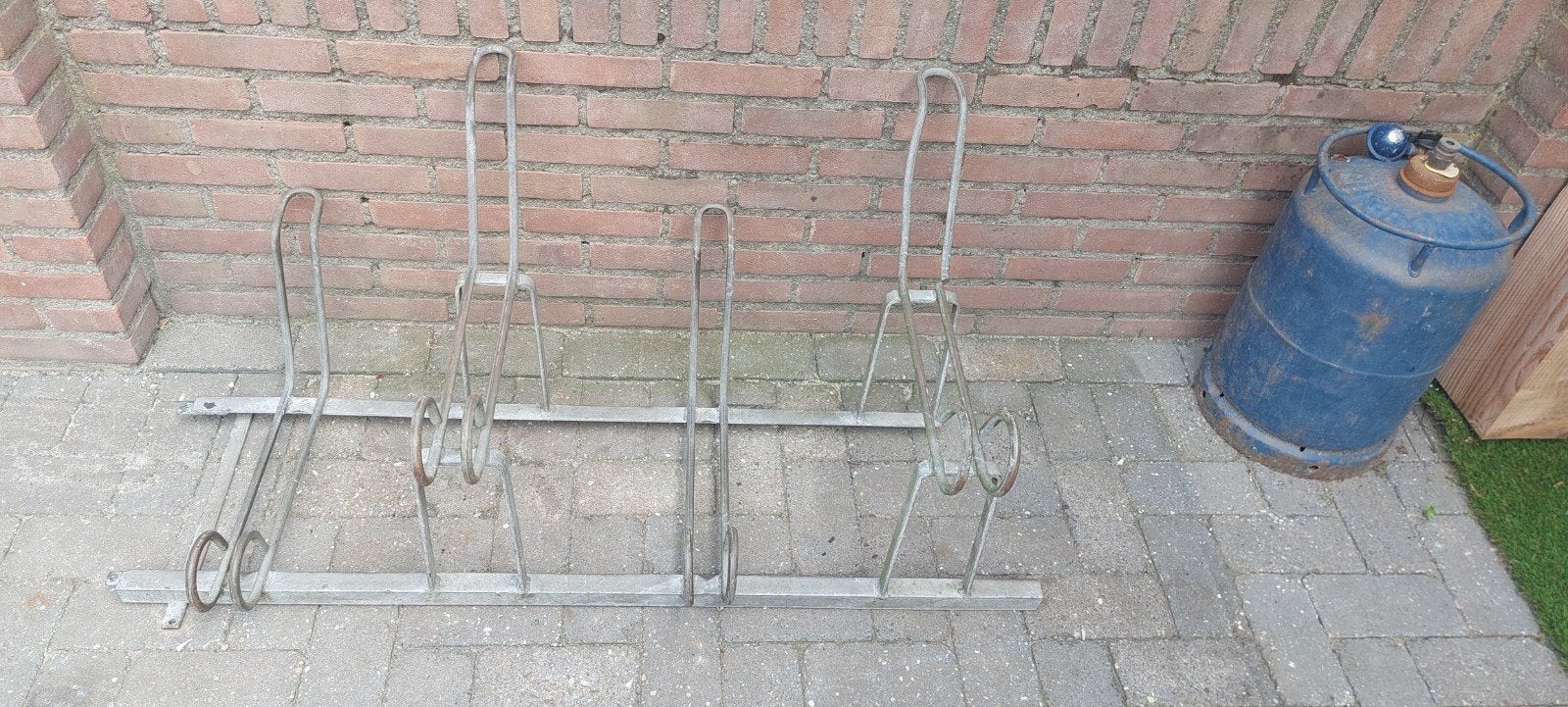 Fietsenrek voor 4 fietsen - Gegalvaniseerd, Ophalen, Gebruikt