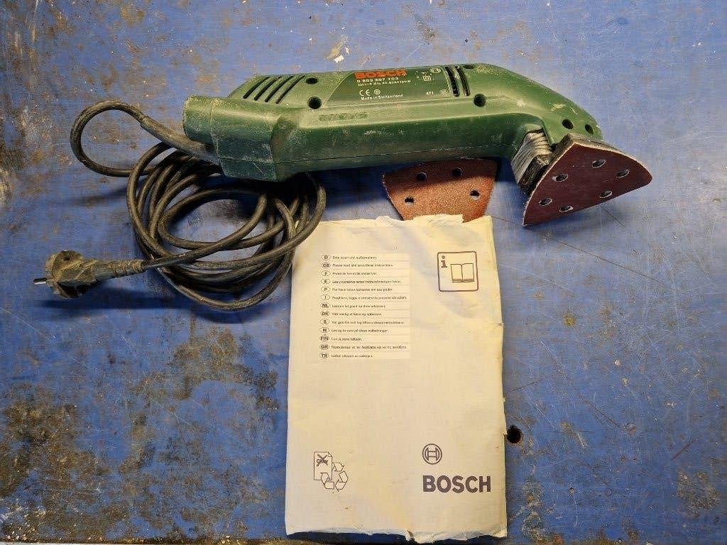Bosch Deltaschuurmachine PDA 120E, Ophalen of Verzenden, Gebruikt, Minder dan 600 watt, Vlakschuurmachine