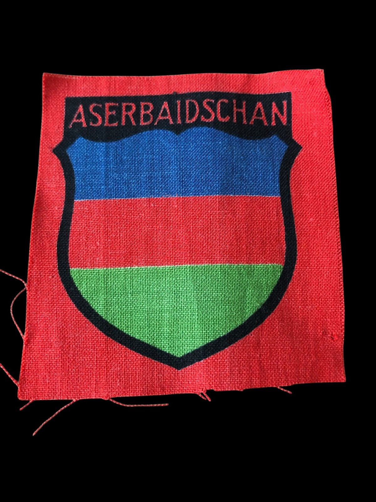 WW2 WH Freiwillige Aserbaidschan patch, Ophalen
