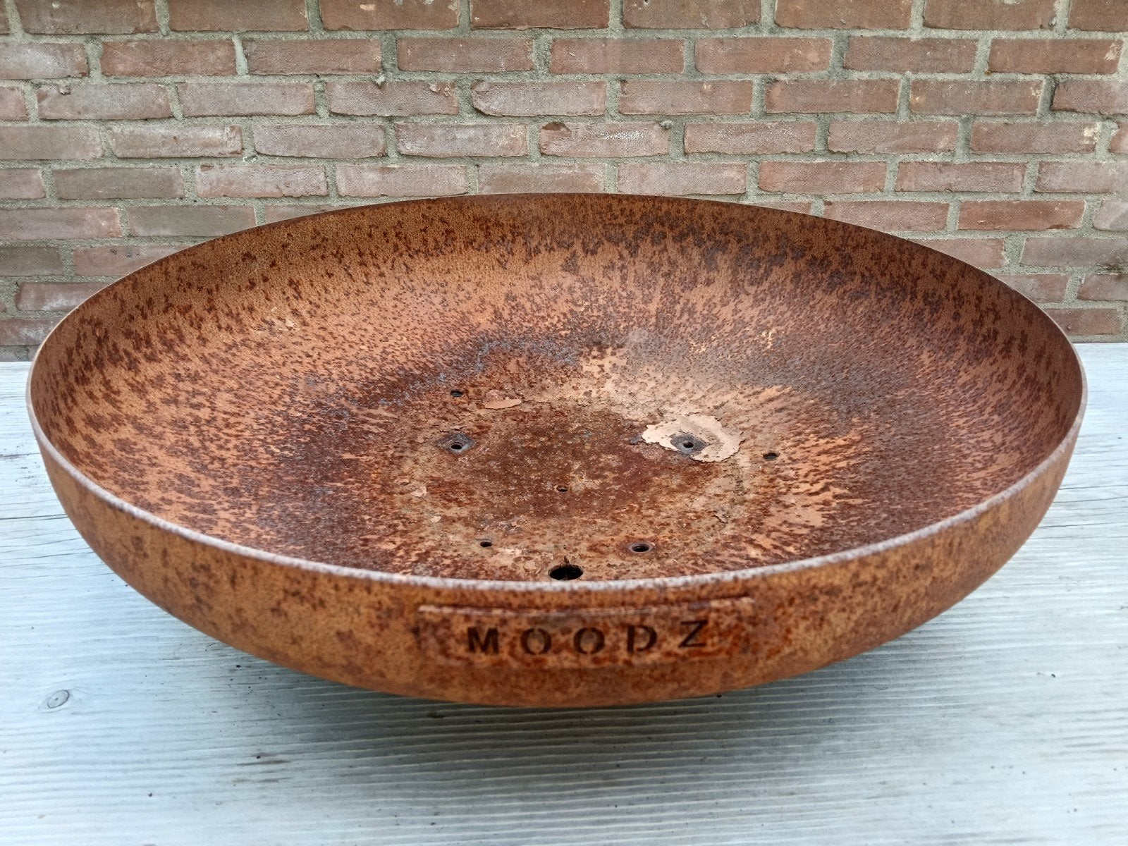 Moodz Vuurkorf/Vuurschaal - Cortenstaal, Tuin en Terras, Ophalen of Verzenden, Gebruikt, Vuurkorf