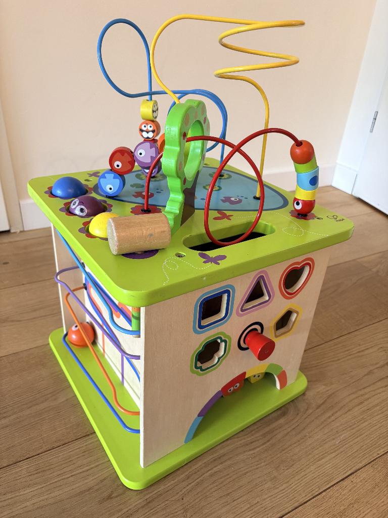 Speelkubus met kralenspiraal, Ophalen, Zo goed als nieuw