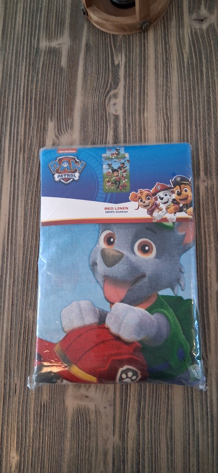 Paw Patrol dekbedovertrek blauw 140x200 incl kussensloop, Overige merken, Dekbedovertrek, Nieuw, Dubbelzijdig