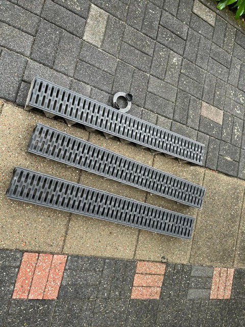 ACO hexaline lijngoot, Doe-het-zelf en Verbouw, Buizen en Afvoer, Ophalen, Gebruikt, Pvc, Minder dan 2 meter