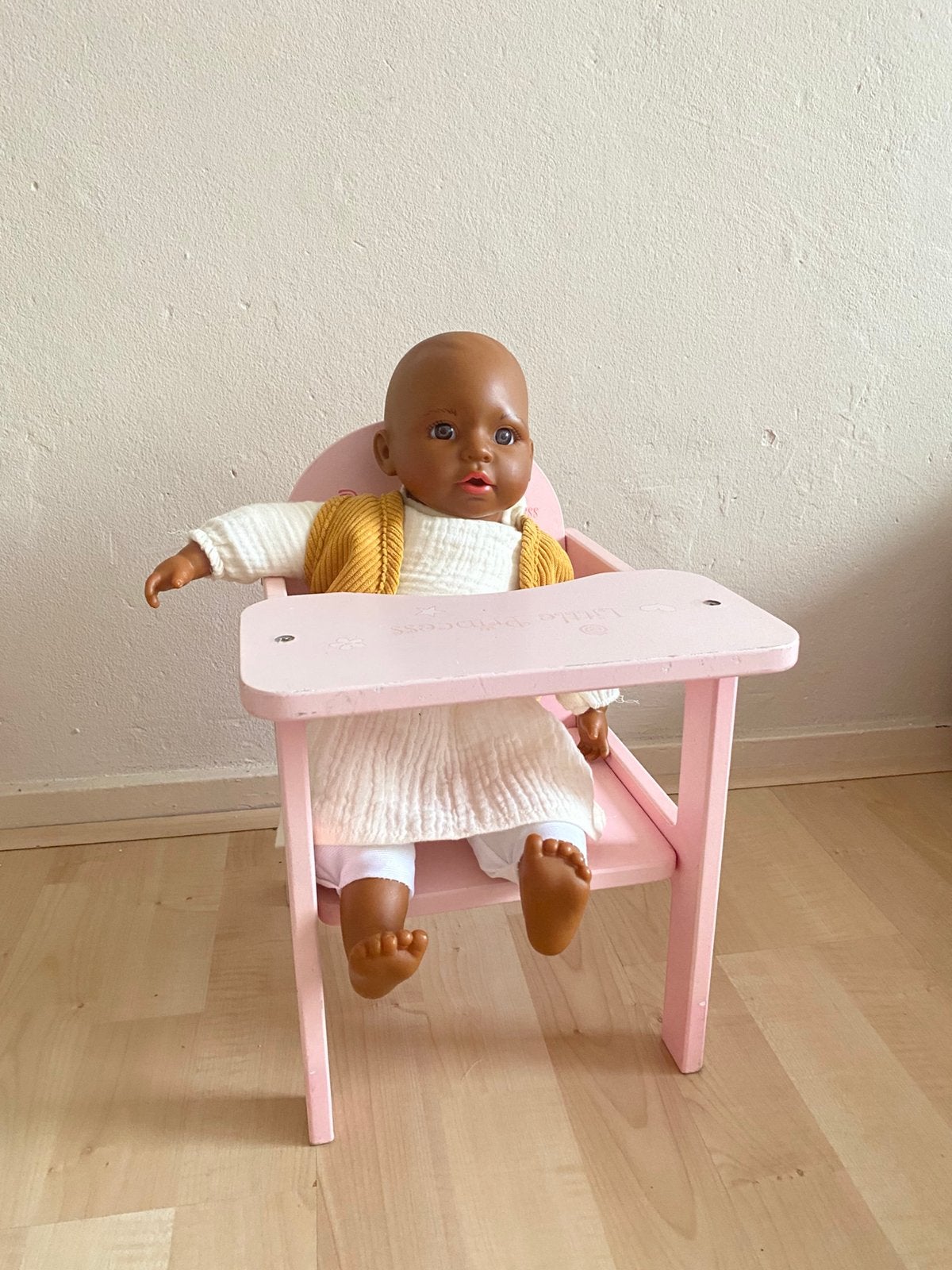 Kinderstoeltje poppen, Ophalen of Verzenden, Gebruikt, Babypop