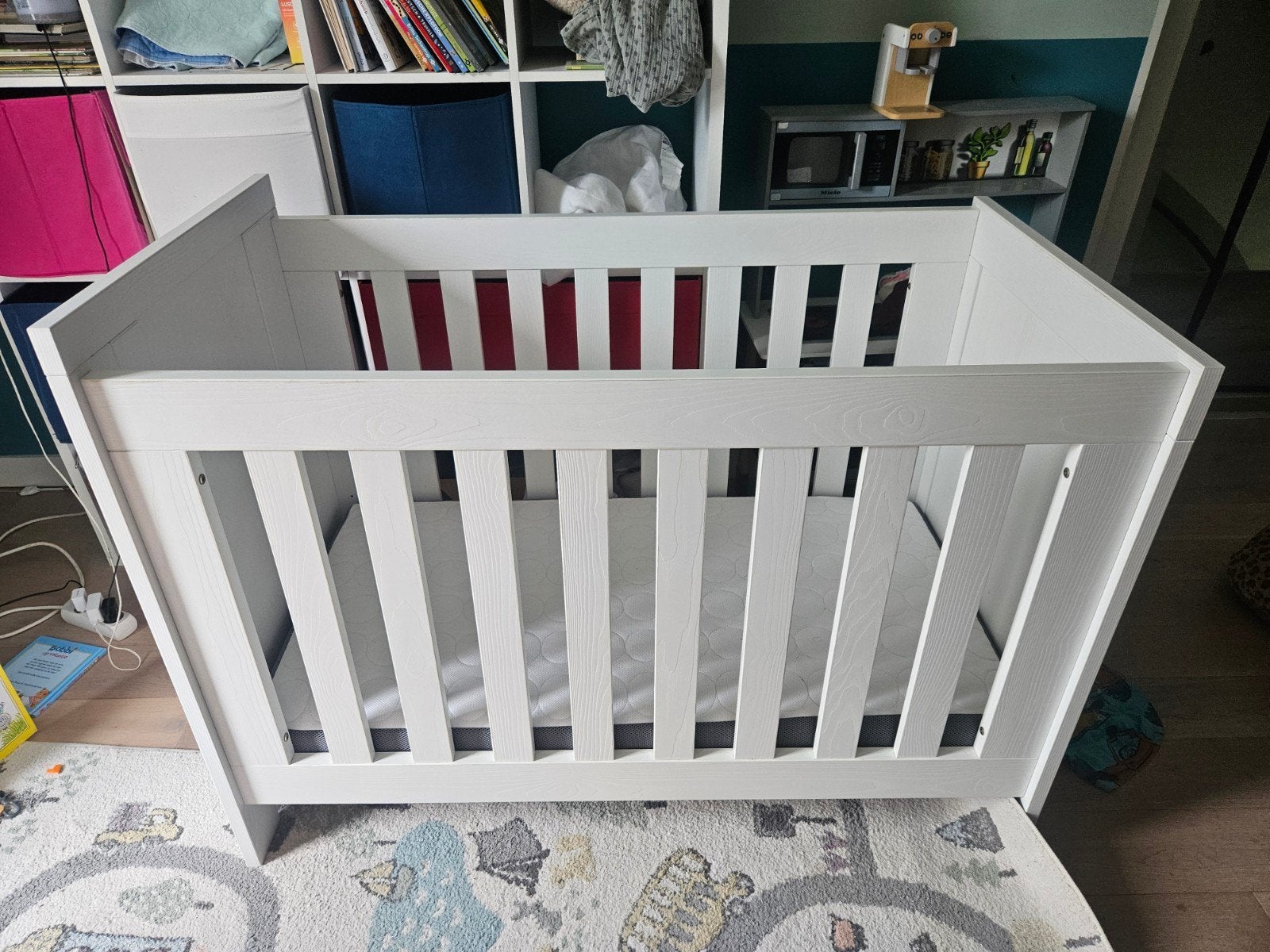 Interbaby Ohio Ledikant en Doorgroeibed 60x120/90x200, Ophalen, Zo goed als nieuw, Ledikant