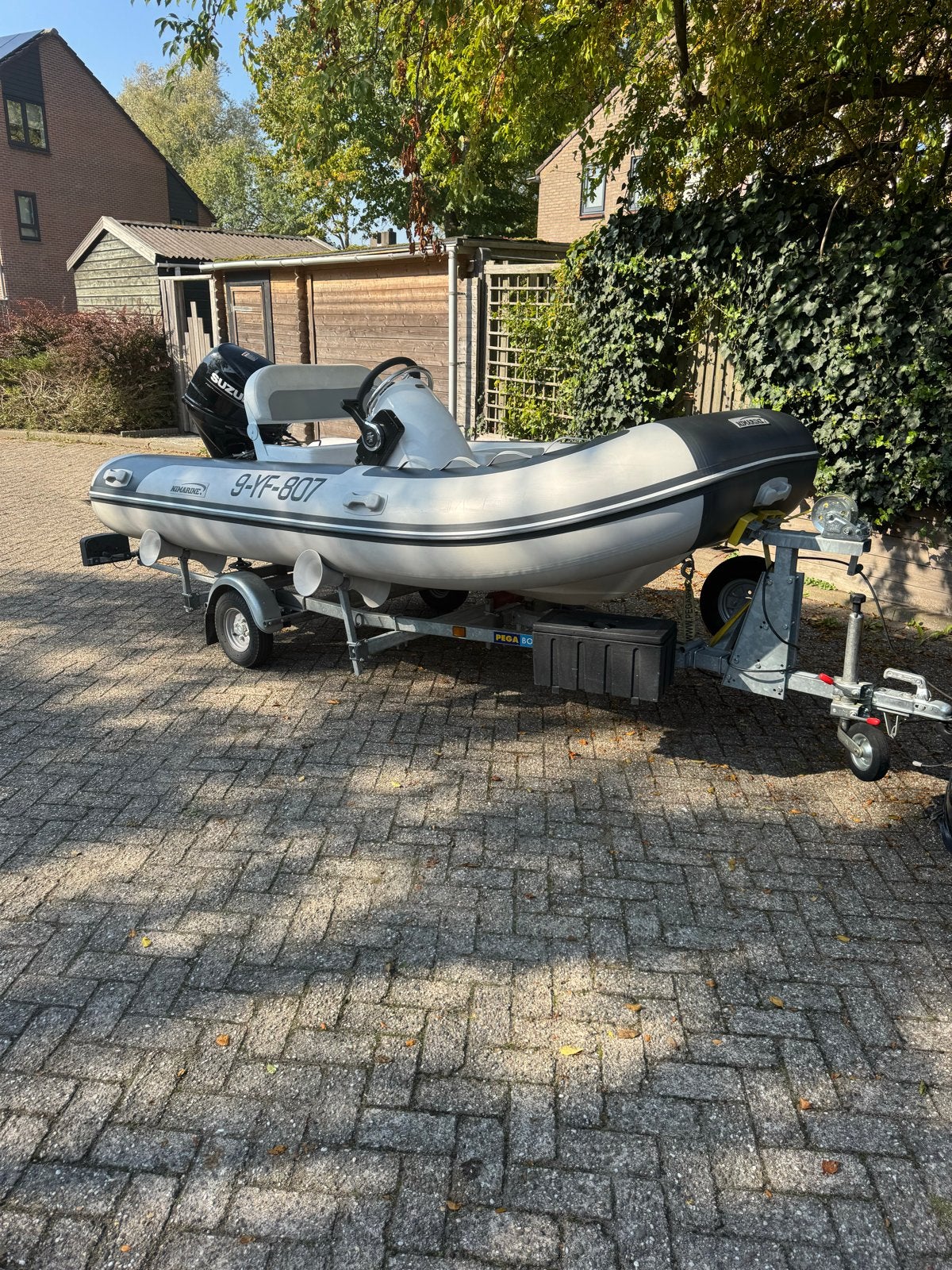2022 Nimarine  360 rib met Suzuki 30pk 2022 en trailer, Inclusief motor, Ophalen of Verzenden, Zo goed als nieuw, Buitenboordmotor