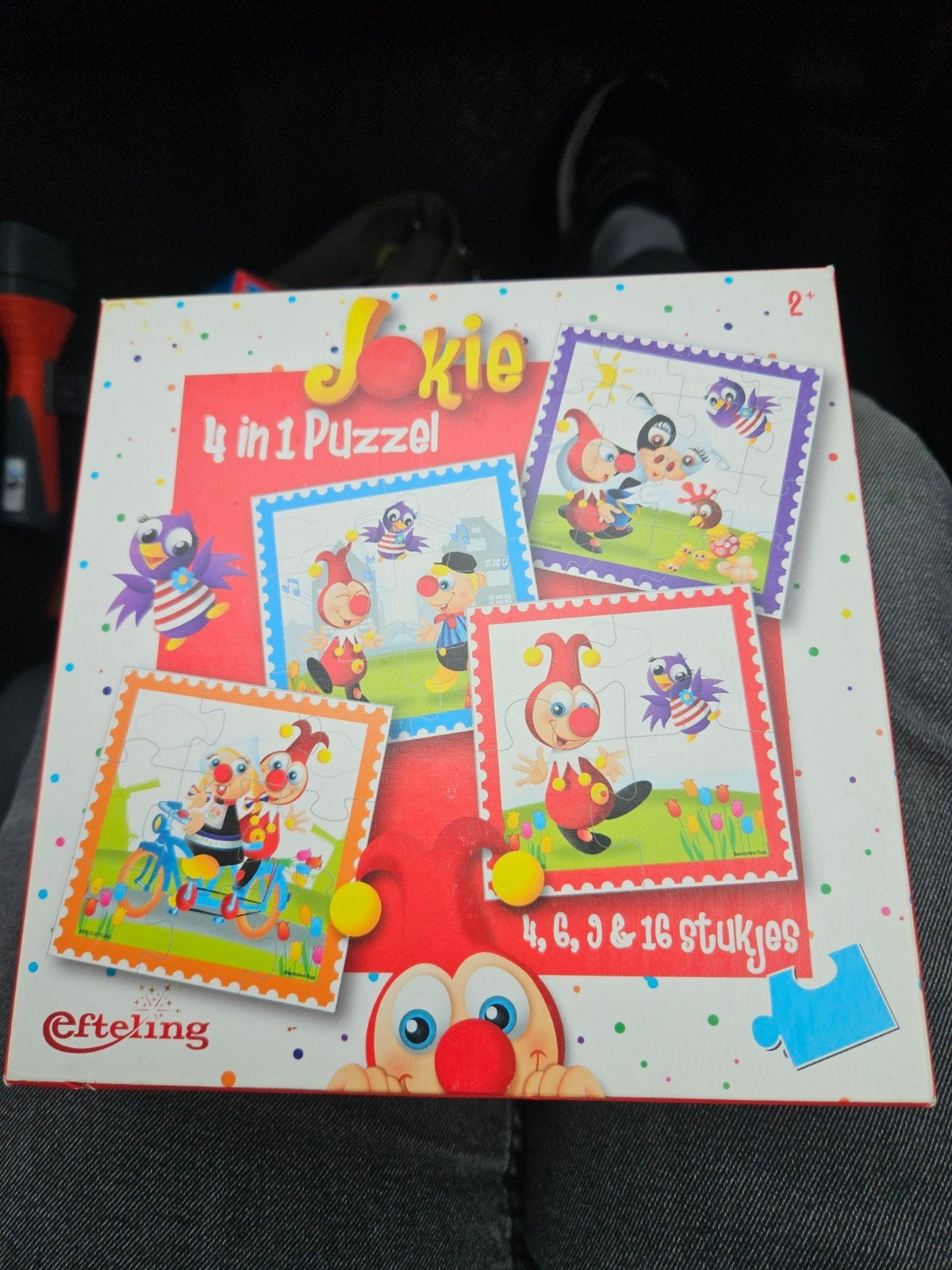Efteling Joki en Jet puzzel 4 in 1, gratis een puzzel erbij!, Ophalen of Verzenden, 10 tot 50 stukjes, Zo goed als nieuw