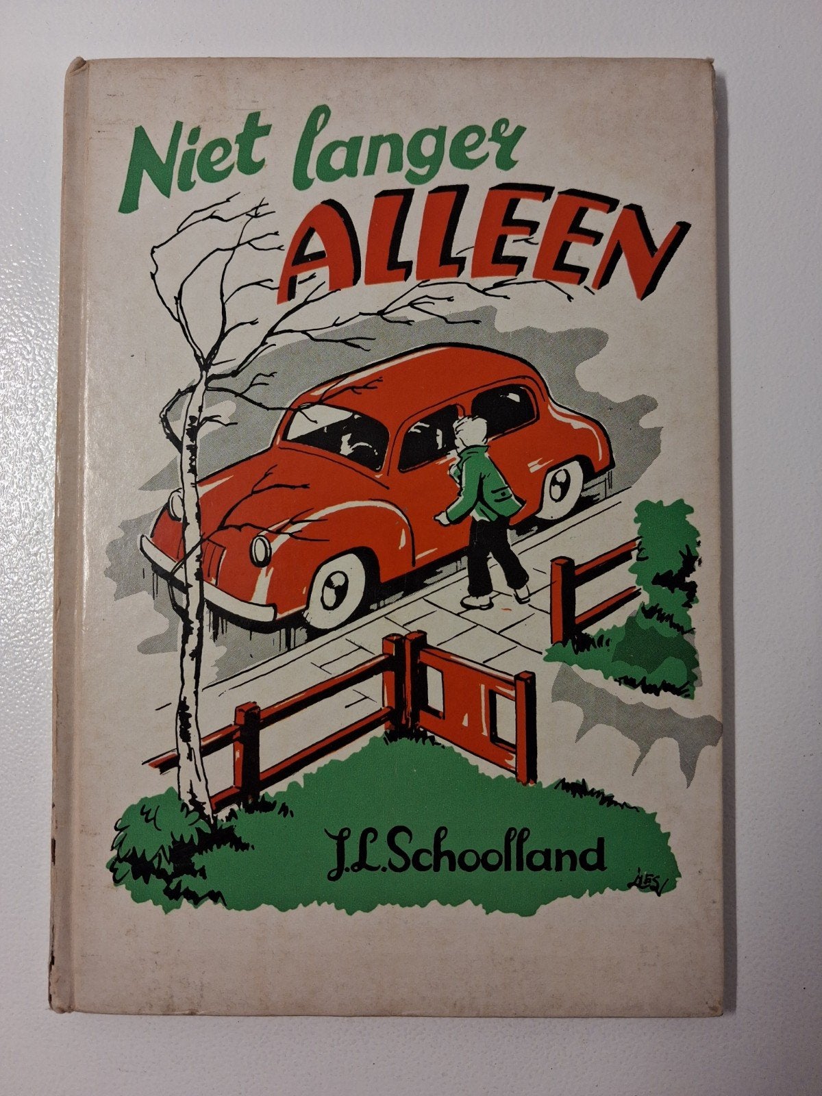 vintage kinderboek: 'Niet langer alleen' (1954), Antiek en Kunst, Antiek | Boeken en Bijbels, Ophalen of Verzenden, Schoolland