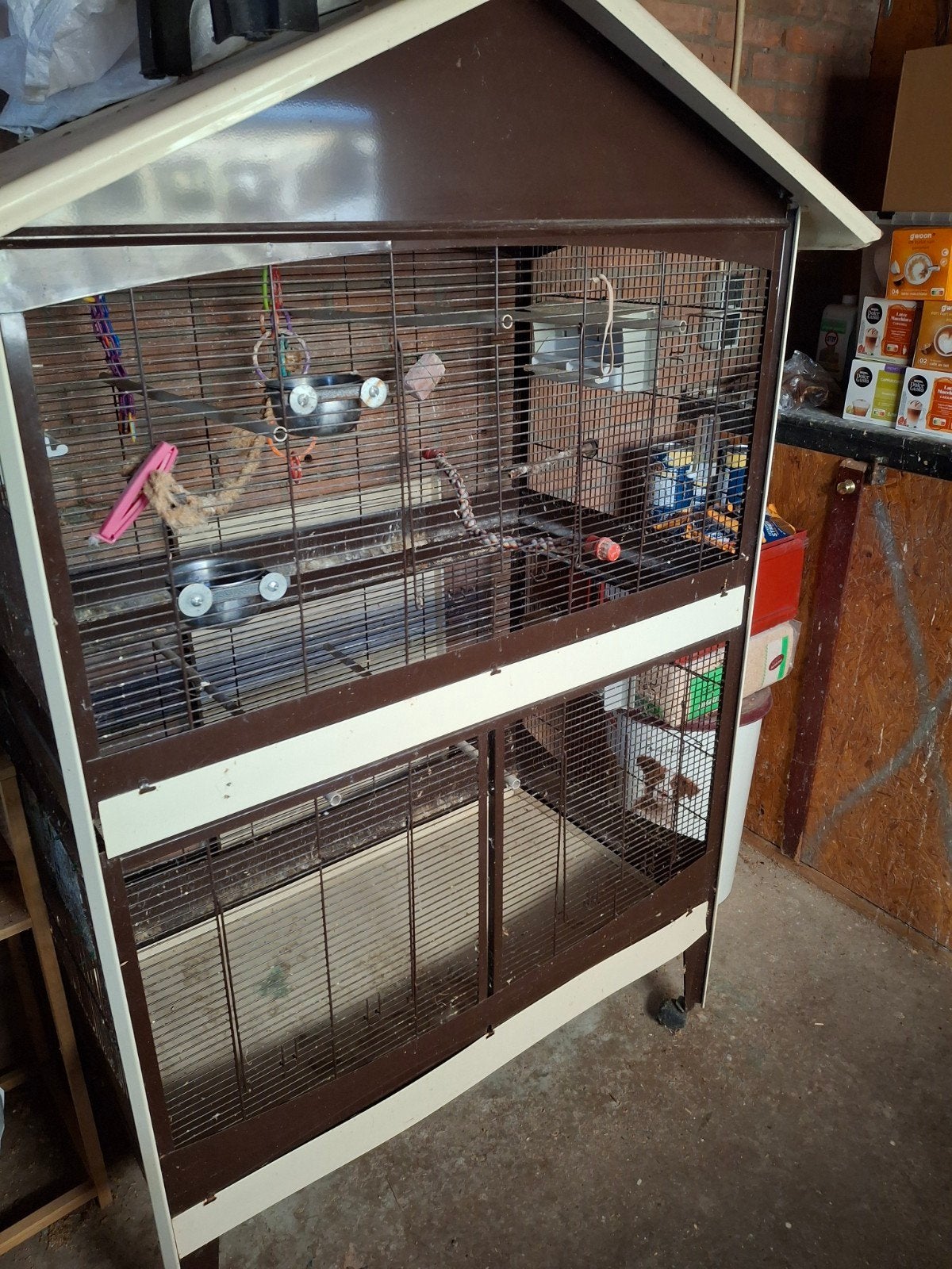 Grote vogelkooi, Dieren en Toebehoren, Ophalen, Gebruikt, Metaal, Vogelkooi