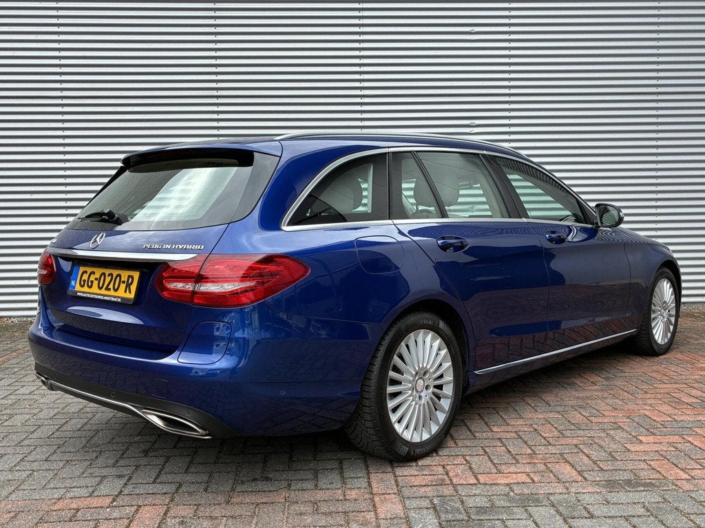 Mercedes C-klasse Estate 350 e Lease Edition Head Up Led Lee, Auto's, Automaat, Achterwielaandrijving, Gebruikt, Blauw