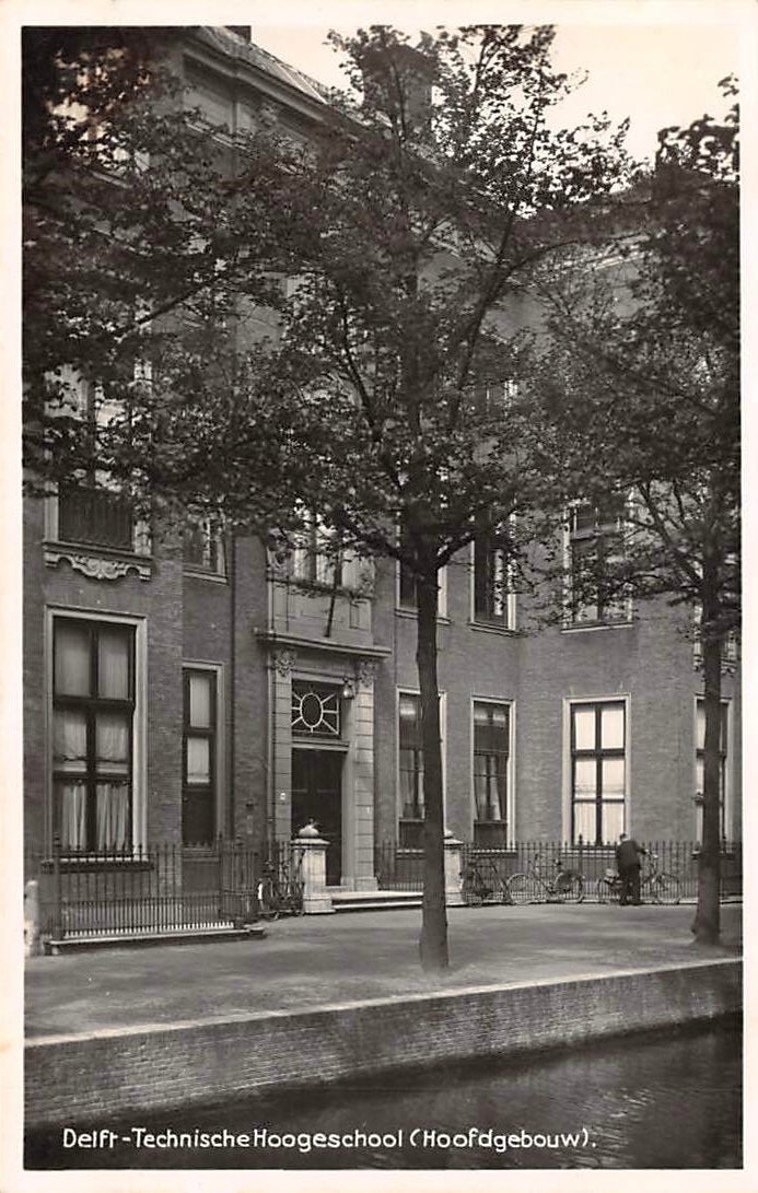 Delft - Technische Hogeschool Hoofdgebouw, Ophalen of Verzenden, 1920 tot 1940, Ongelopen, Zuid-Holland