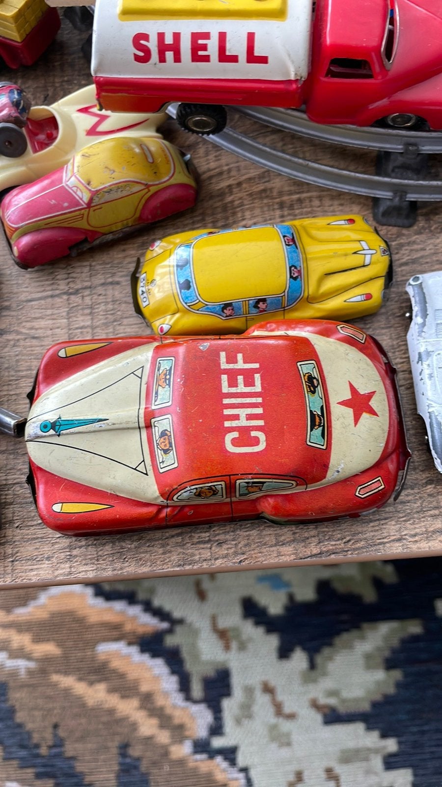 Blikken chief brandweer auto, Ophalen of Verzenden