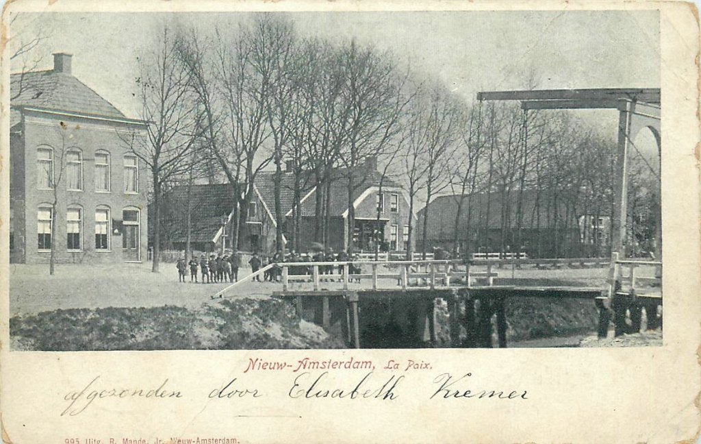 702-031-025 Nieuw Amsterdam La Paix, Verzenden, Voor 1920, Drenthe