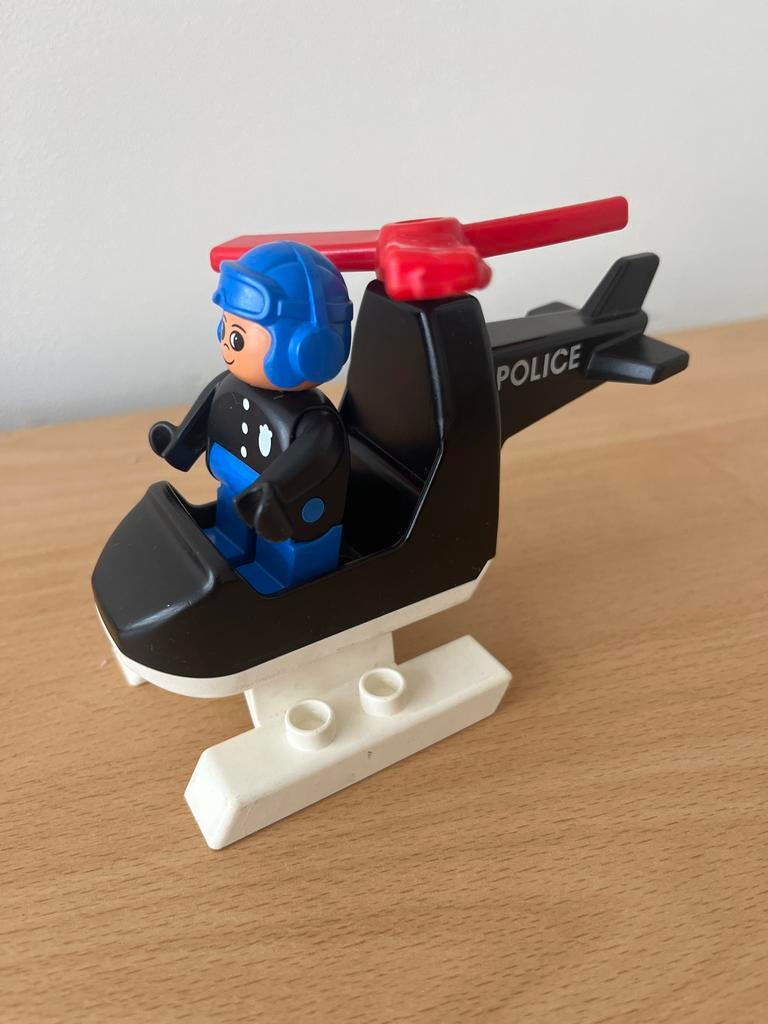 Lego Duplo Politiehelikopter (Set 2675) uit 1991, Ophalen of Verzenden, Gebruikt, Overige merken