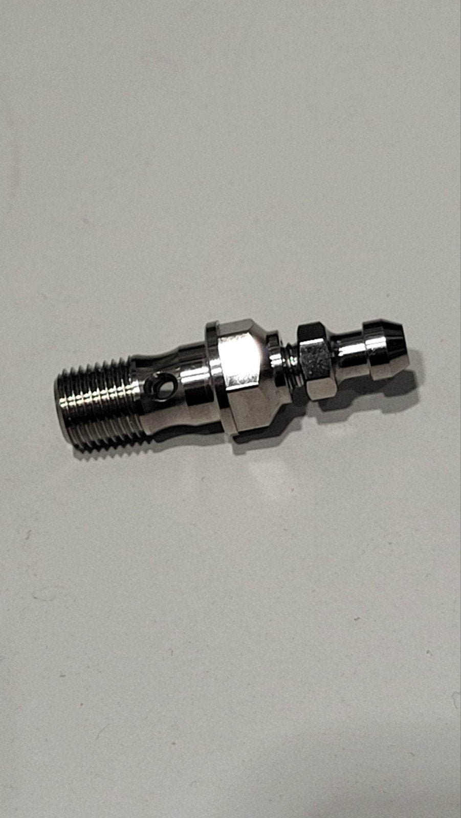 Banjobout met ontluchtingsnippel M10x1.0 - titanium, Ophalen of Verzenden, Nieuw