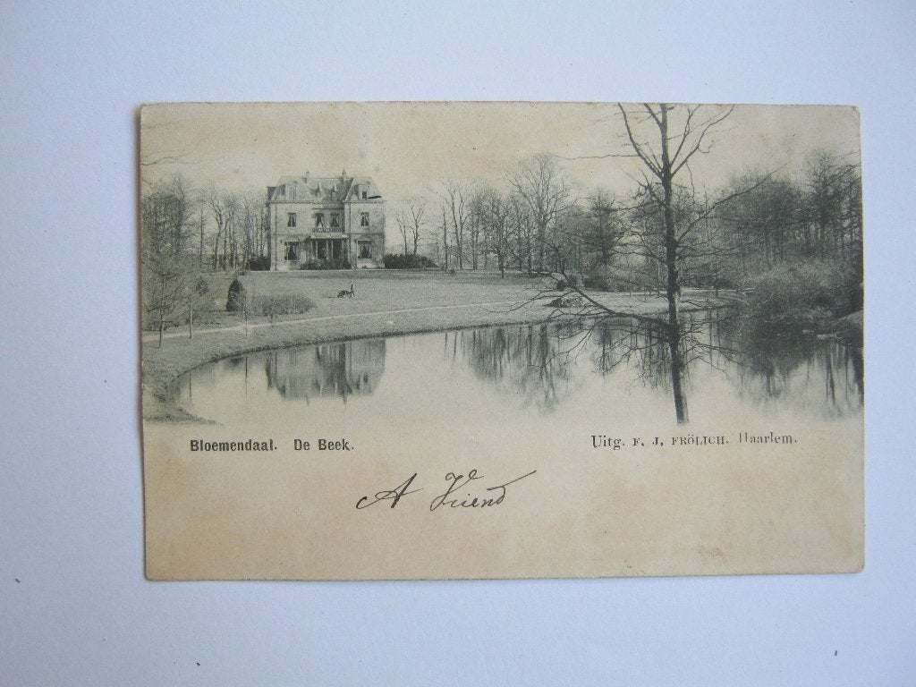 Ansichtkaarten Nederland, TC 8-84 Bloemendaal, De Beek 1901, Verzamelen, Ansichtkaarten | Nederland, Ophalen of Verzenden, Voor 1920