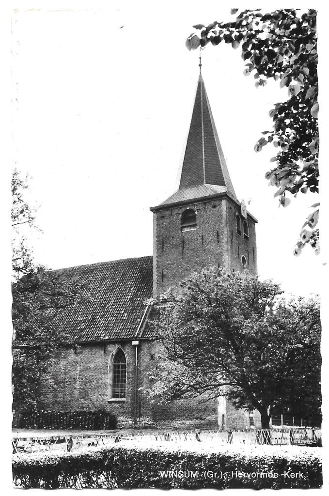 AK Winsum - Hervormde Kerk, Verzenden, 1960 tot 1980, Ongelopen, Groningen