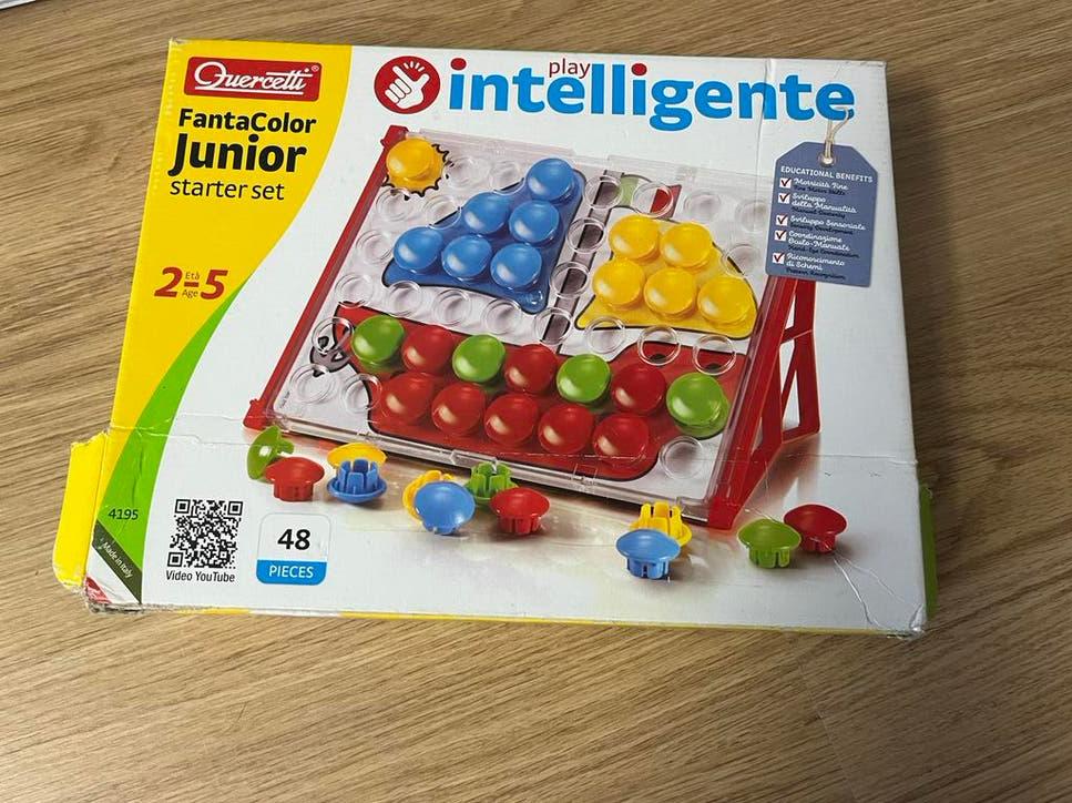 Mozaïek Quercetti Fantacolor Junior starter set, Ophalen of Verzenden, Gebruikt, Knutselen