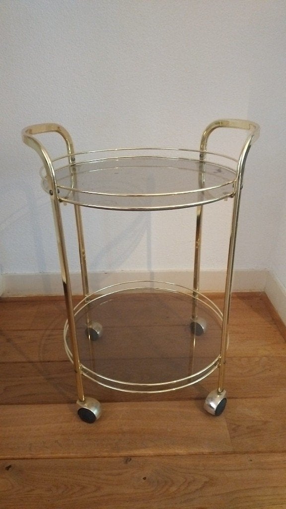Vintage Hollywood Regency Serveerwagen, Ophalen