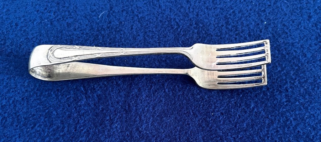 Antieke Engelse Aspergetang EPNS Uit 1910 Patentnummer, Antiek en Kunst, Ophalen