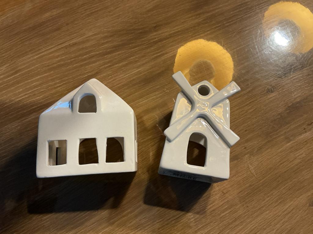 Waxinelicht huisjes nieuw, Diversen, Kerst, Ophalen of Verzenden, Nieuw