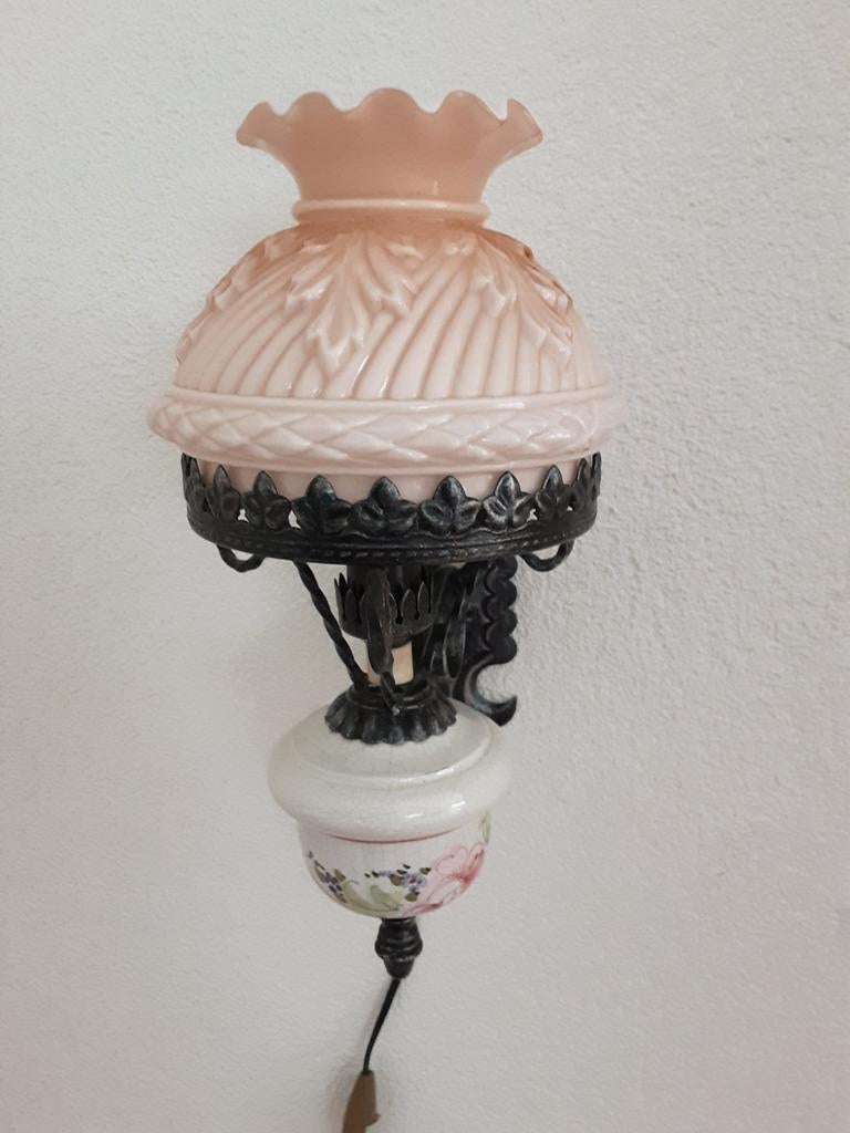 Antieke schemerlamp., Ophalen of Verzenden