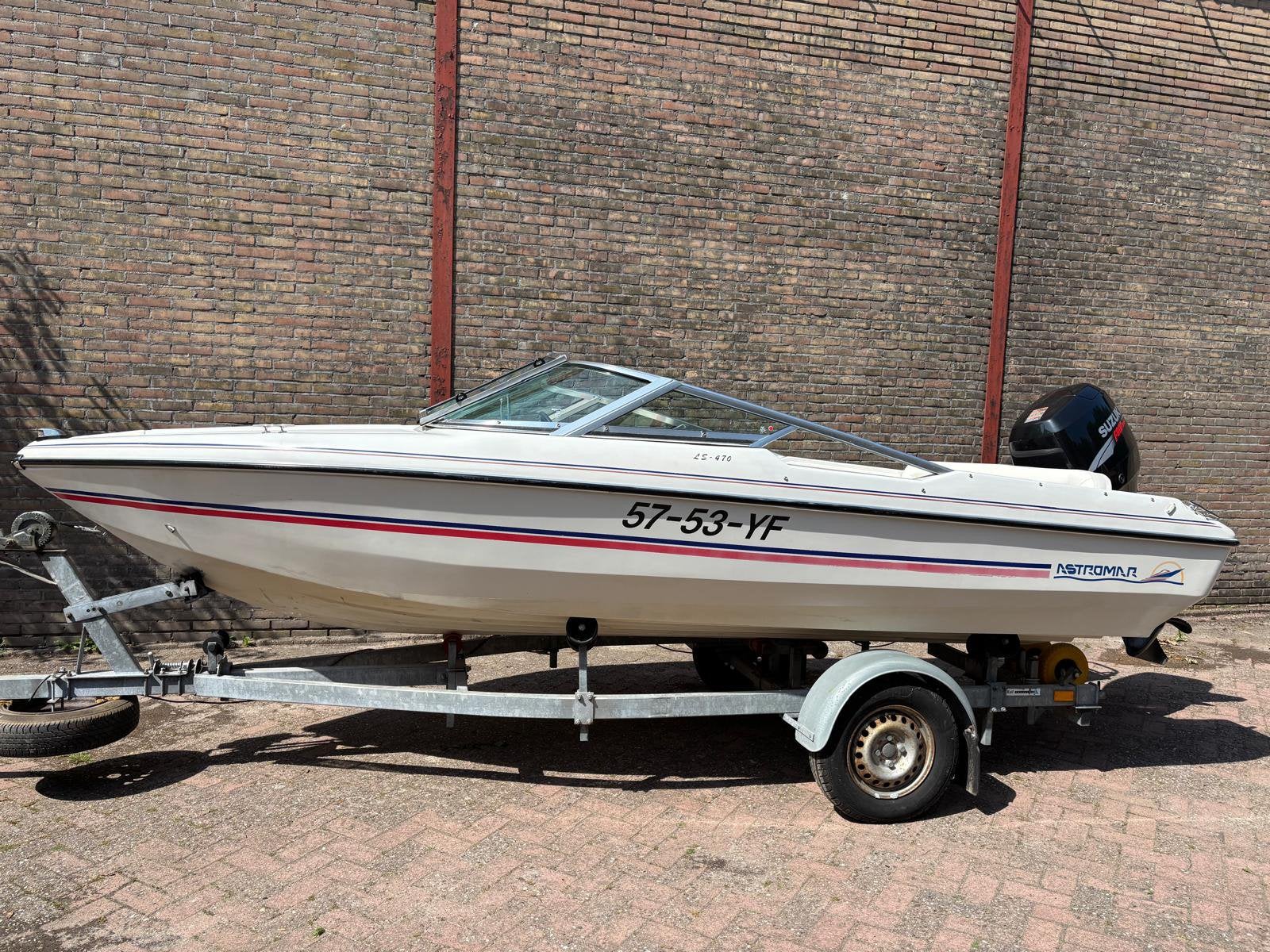 Speedboot 60pk astromar LS 470, Ophalen, Gebruikt, 5 m, Minder dan 70 pk