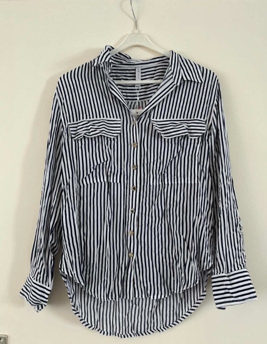 Te koop blouse met strepen, Kleding | Dames, Maat 38/40 (M), Blauw, Nieuw, New Yorker