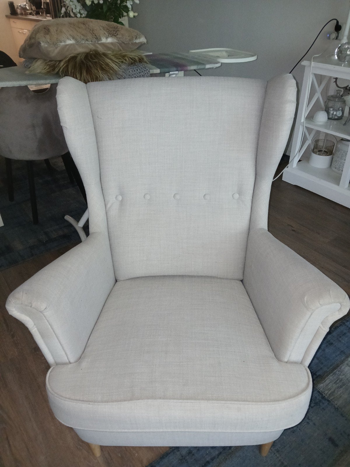 Ikea oorfauteuil, Huis en Inrichting, Fauteuils, Ophalen, Zo goed als nieuw, Minder dan 50 cm