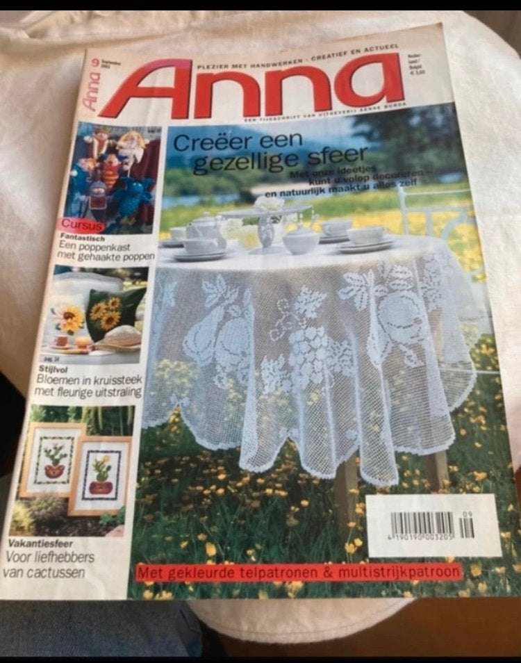 vintage handwerkblad Anna, Ophalen of Verzenden, Zo goed als nieuw, Haken, Patroon of Boek