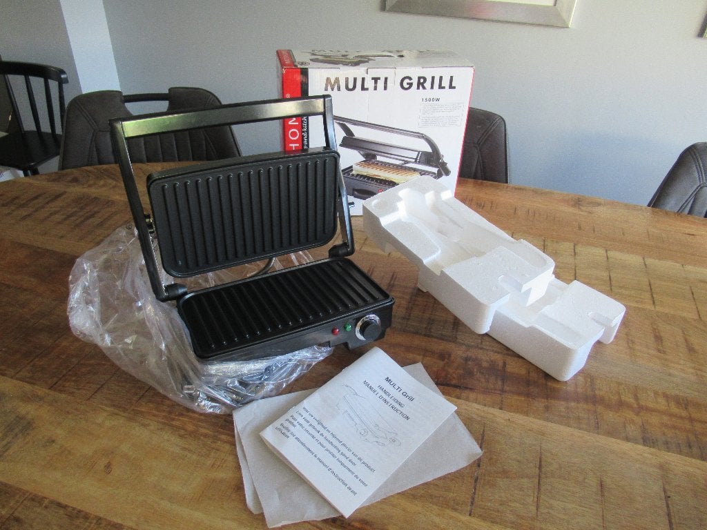 NIEUWE Watshome Multi grill 1500 watt, Ophalen of Verzenden, Nieuw