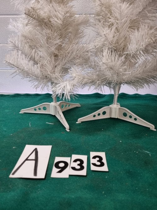 kerstboompjes wit decoratie [a933], Diversen, Kerst, Ophalen of Verzenden, 'T Olde Gre-j, Info@toldegrej.nl, Endepoelstraat 20f Didam