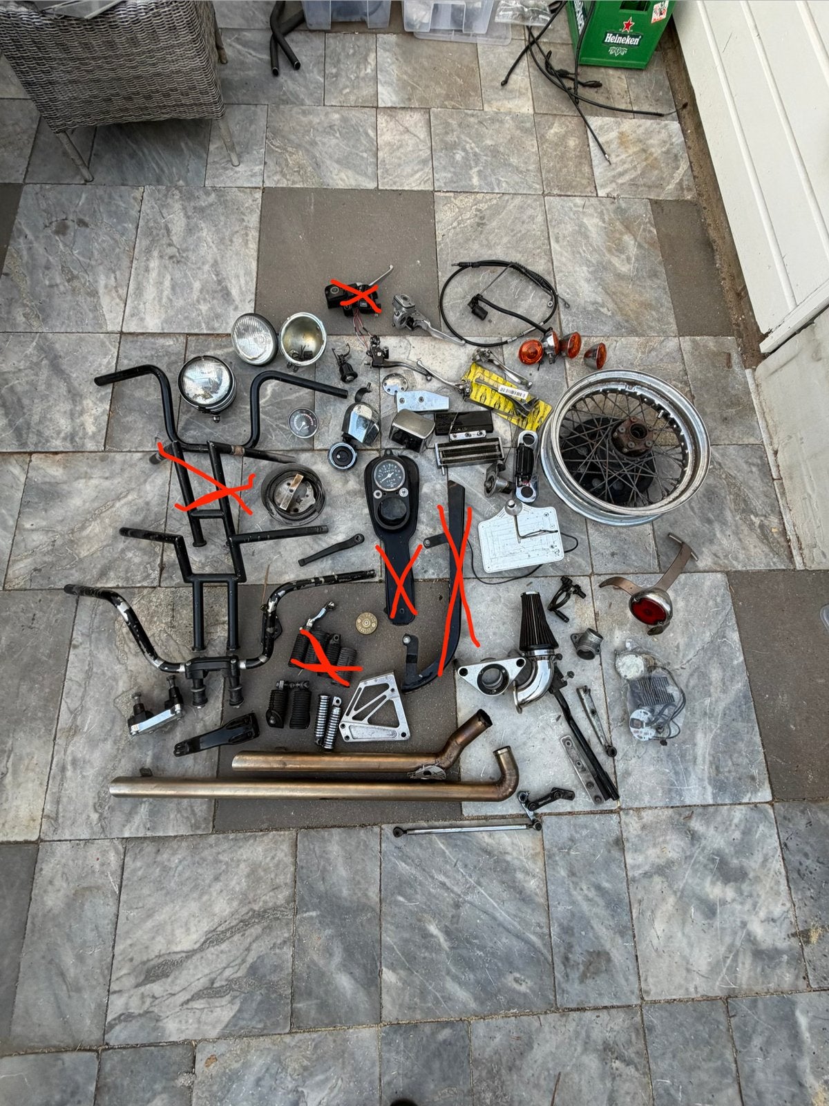Harley Davidson onderdelen: Dyna, Shovelhead, Sportster, Ophalen, Gebruikt