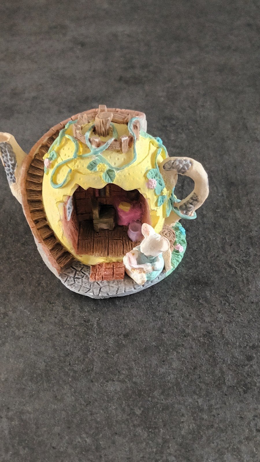 Unieke theepot huisje decoratie met muisje, Ophalen of Verzenden, Nieuw
