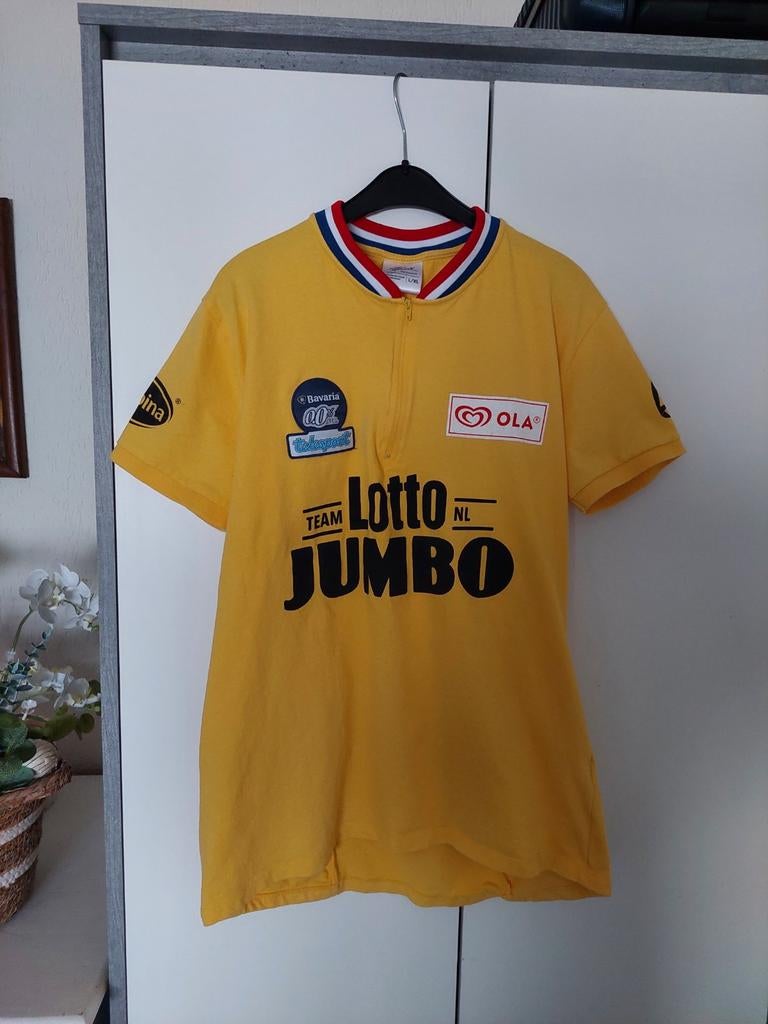 Team Lotto Jumbo Joop Zoetemelk Wielershirt L/XL, Geel, Maat 56/58 (XL), Ophalen of Verzenden, Zo goed als nieuw