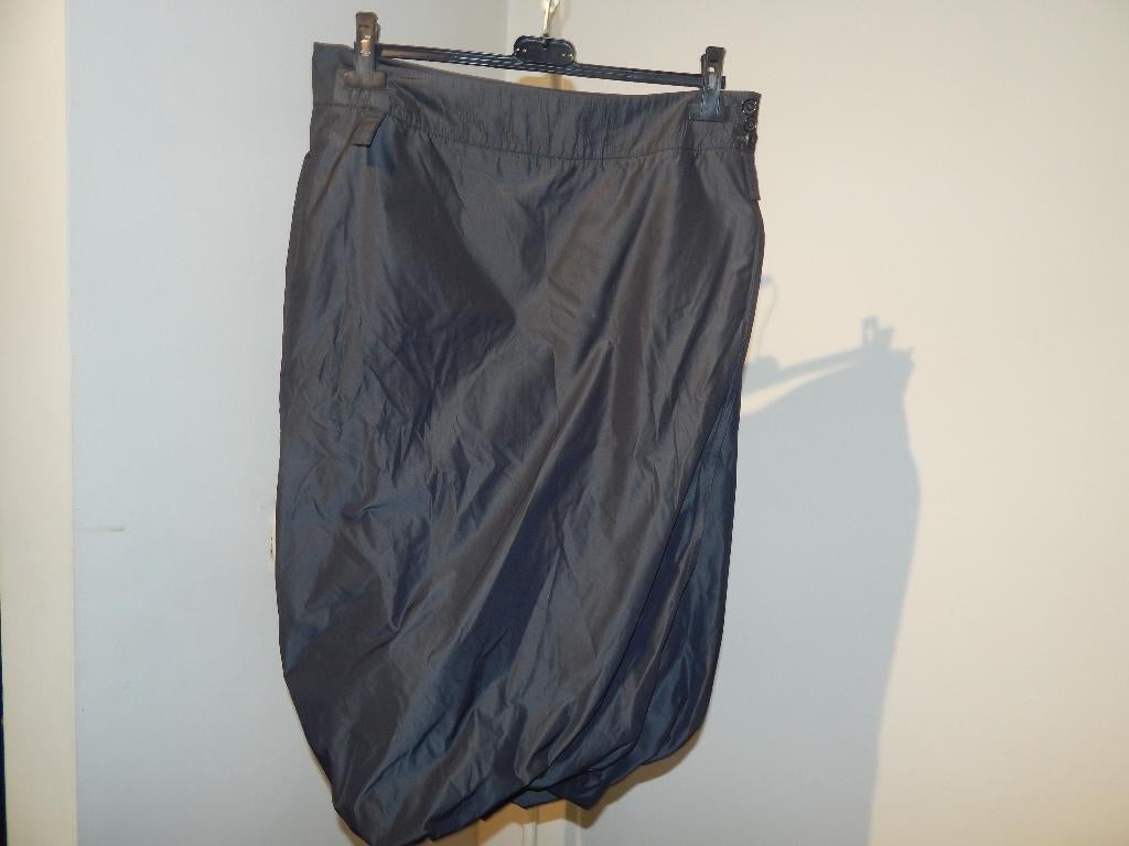 Pauw Amsterdam donker grijze rok gladde stof 3/40