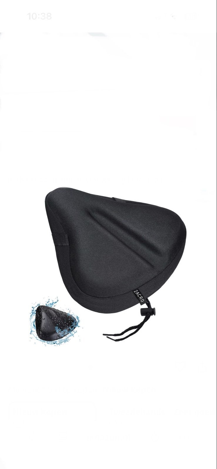 Zacro Gel Zadelhoes Fietszadel - Waterdicht (29x27cm), Ophalen of Verzenden, Nieuw