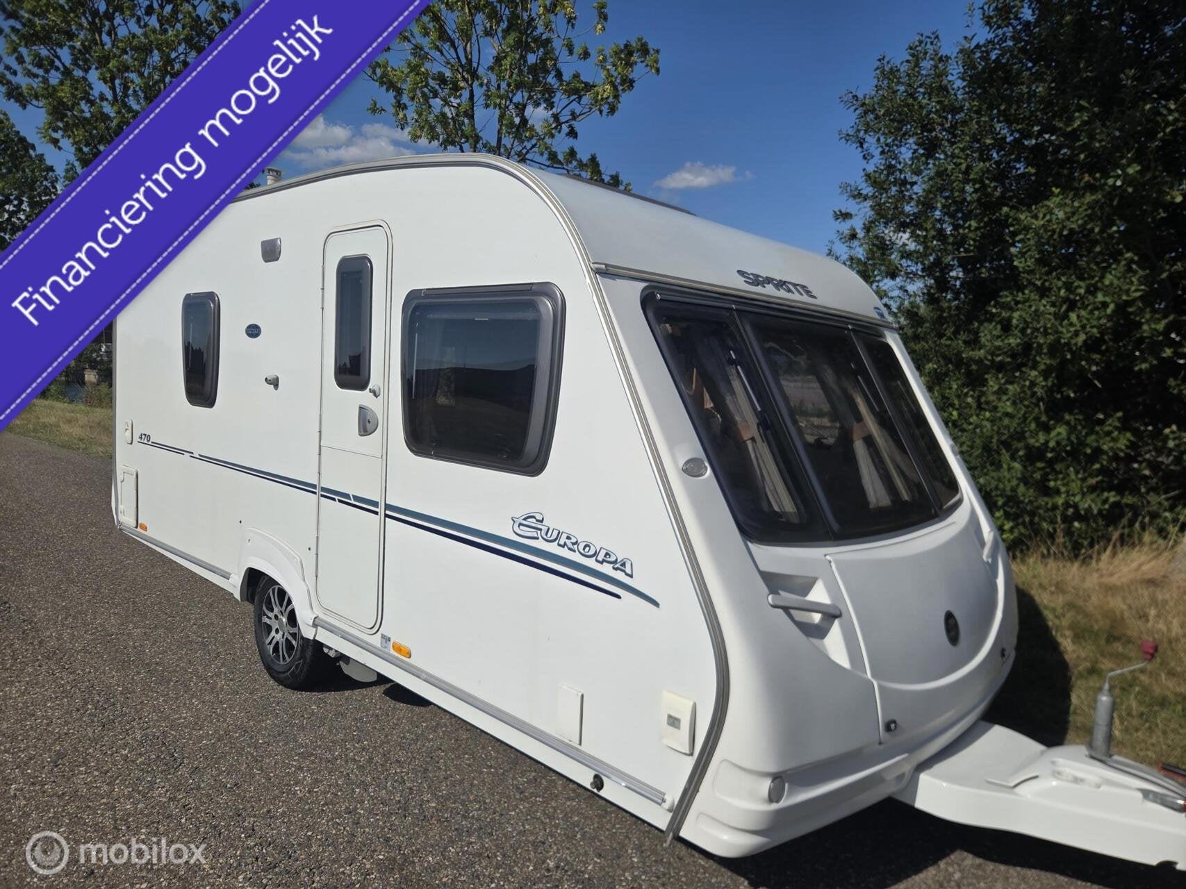Sprite 470/2 mover voortent luifel inruil mogelijk, 2 aparte bedden, Bedrijf, Koelkast, 6 tot 7 meter