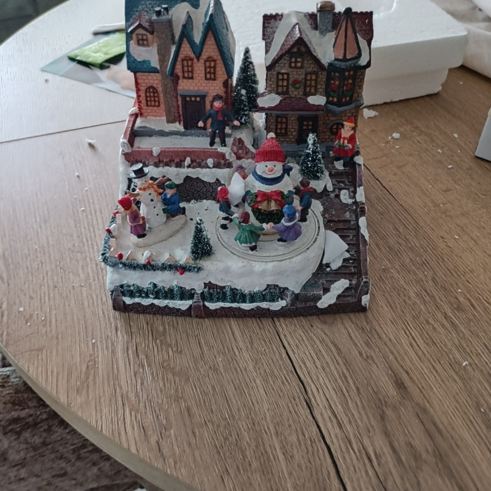 kerstdorp, Ophalen