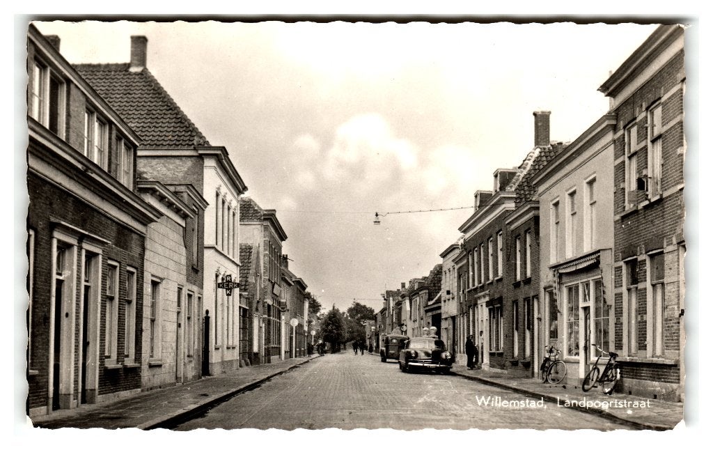 Willemstad, Landpoortstraat, Verzenden, 1940 tot 1960, Gelopen, Noord-Brabant